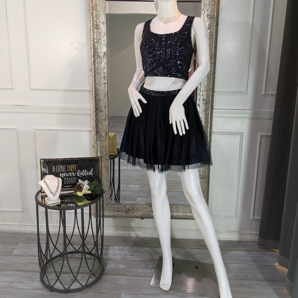 Navy Blue Short Cocktail Homecoming Formal Dress